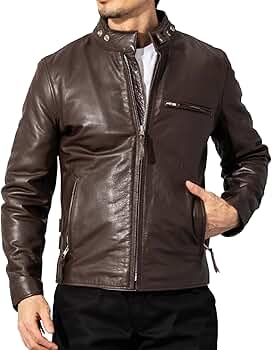 美品 JACK&JONES シングルライダースジャケット 本革（牛革） Amazon | [PENCOSTER] 牛革 レザージャケット ライダースジャケット 本